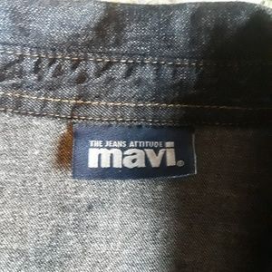 Jean button up dress